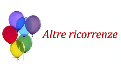 Altre ricorrenze