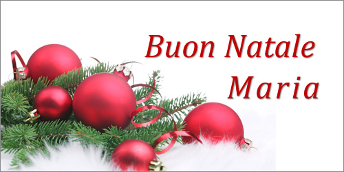 Buon Natale Maria